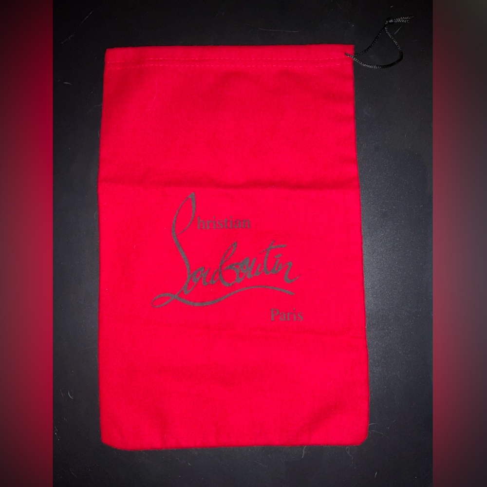 Christian Louboutin Red Dust Bag Drawstring 9.5” X 14” NWOT